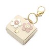 sleutelhanger flower - beige