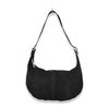schoudertas leder Erice - zwart