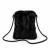 Schoudertas Fluffyness - zwart