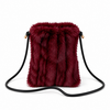 Schoudertas Fluffyness - burgundy