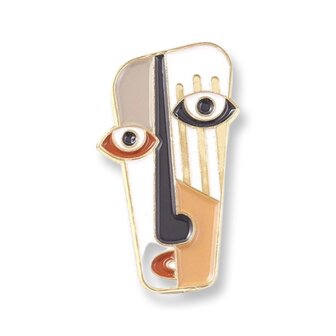 abstract brooche- multi 1