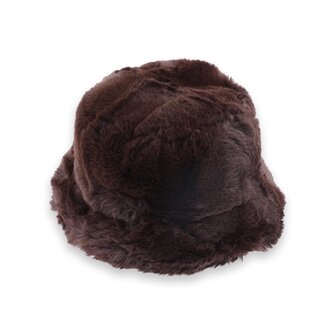 bucket hat - fluffy bruin