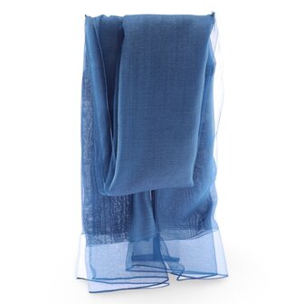 sjaal silky - blauw