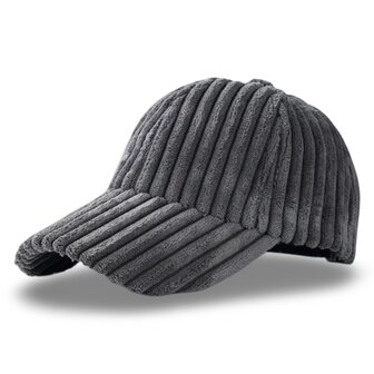 winter cap Corduroy II - donkergrijs