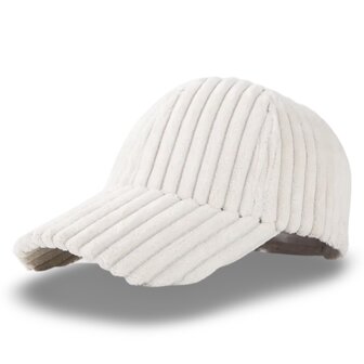 winter cap Corduroy II - witbeige