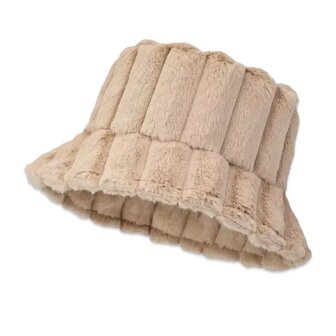 winter bucket hat - beige