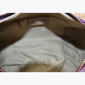 handtas leder Palermo - taupe