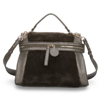 handtas Cefalu - metallic taupe