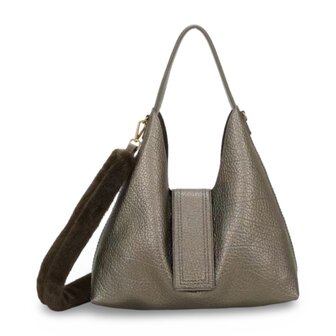 handtas Xirbi - metallic taupe