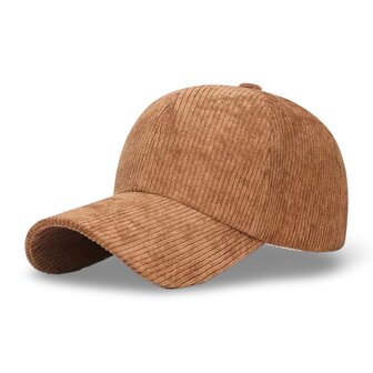 winter cap Corduroy - camel