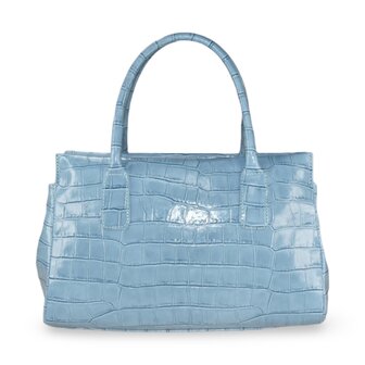 handtas leder Salso - blauw