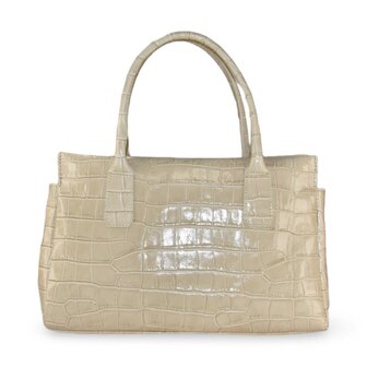 handtas leder Salso - beige