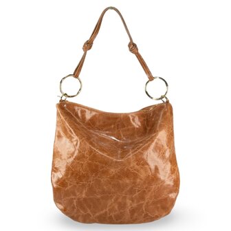 schoudertas leder Catania - cognac