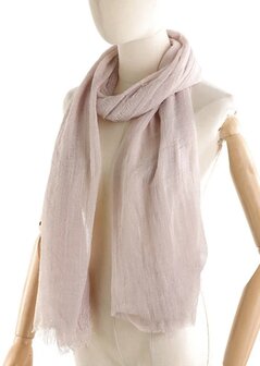 sjaal effen beige