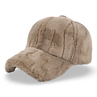 *COMING SOON* winter cap fluffy - taupe