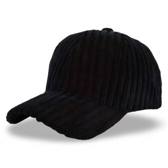 *COMING SOON* winter cap corduroy II - zwart