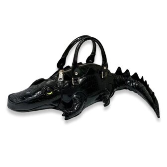 *COMING SOON* schoudertas Alligator - zwart