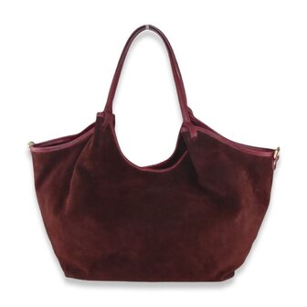*COMING SOON* Handtas leder Aspra - burgundy