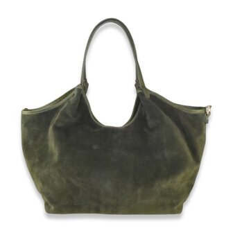 *COMING SOON* Handtas leder Aspra - groen