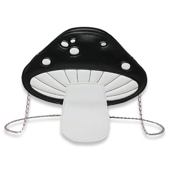 *COMING SOON* schoudertas Mushroom - zwart
