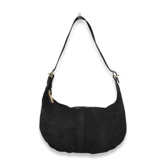 *COMING SOON* schoudertas leder Erice - zwart