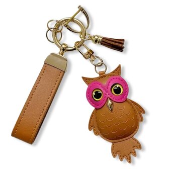 *COMING SOON* sleutelhanger Owly - caramelbruin
