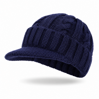 winter cap cable - blauw
