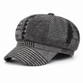winter hat houndstooth - multi 2