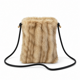 Schoudertas Fluffyness - beige