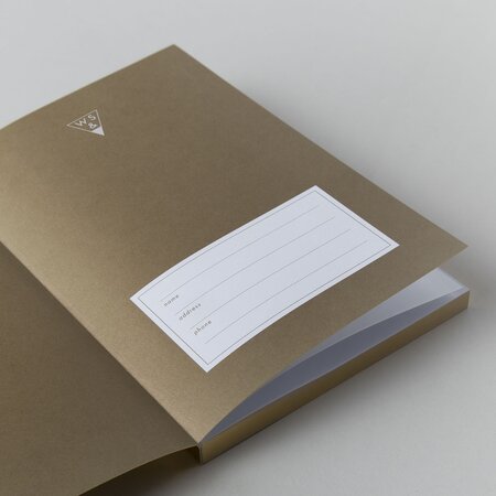 Gold Lingotto A5 Notebook