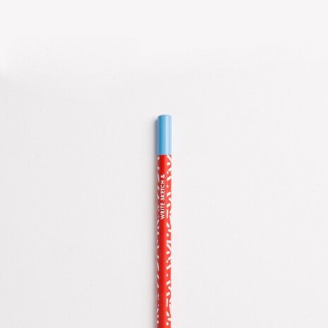 Red Pattern Pencil