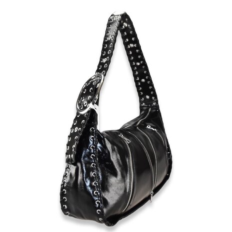 *COMING SOON* XL schoudertas Milena - zwart