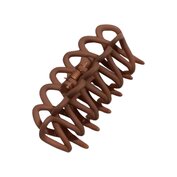 haarklem effen bruin