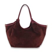 *COMING SOON* Handtas leder Aspra - burgundy